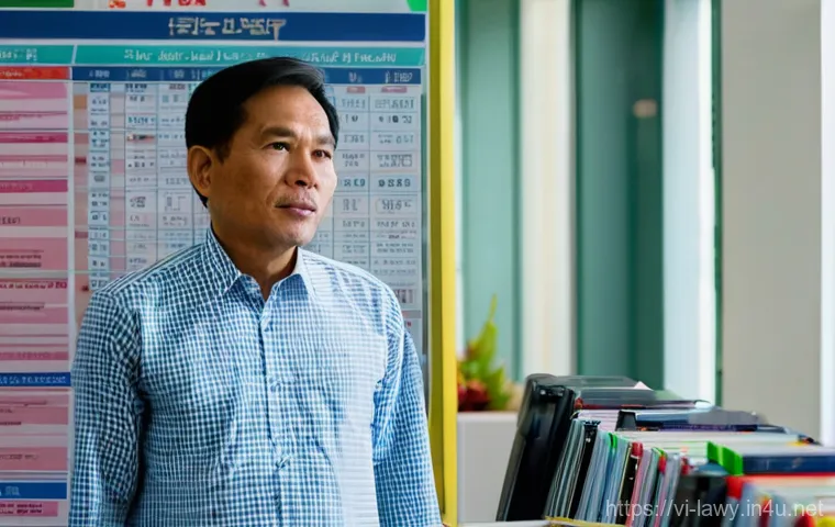 변호사와 최신 법률 판례 공유 - **Prompt:** A diligent Vietnamese young woman, in her late 20s, wearing a smart casual blouse and tr...