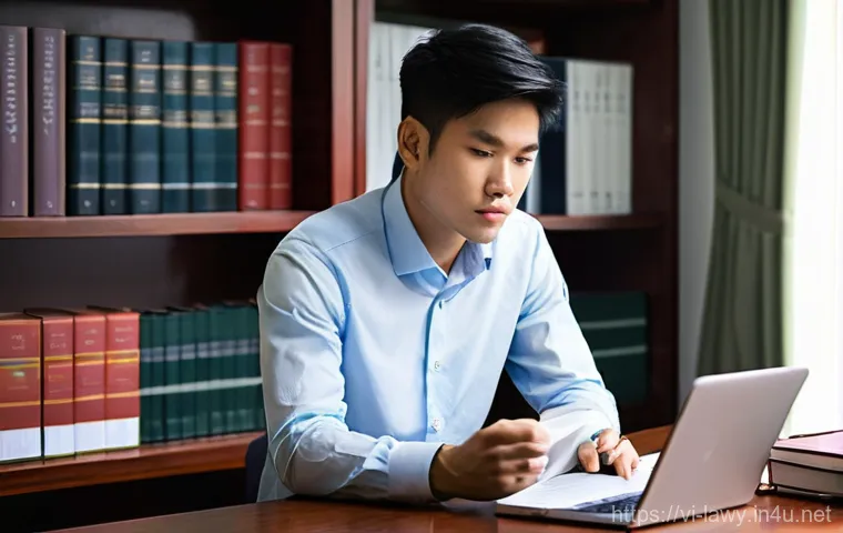 변호사 면접 질문 예상 답변 - **Prompt 1: Aspiring Lawyer's Dedicated Research and Preparation**
    "A young Vietnamese man, earl...