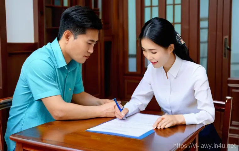 법률 실무에서 자주 다루는 케이스 스터디 - **A satisfied young Vietnamese woman reviewing her online purchase.**
    A bright, inviting image o...